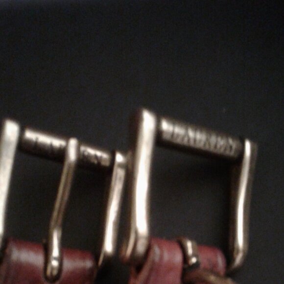 Ralph Lauren Dark Brown Leather Belt - X Stitching - Lauren on buckle! main image 10